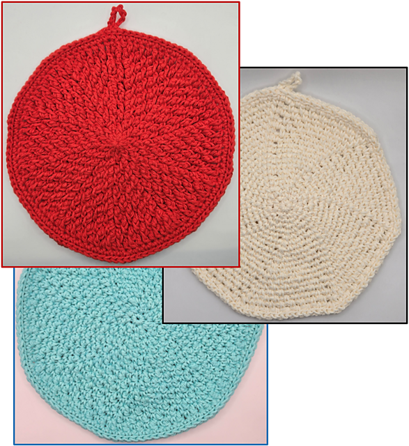 Trio of Textured Pot Holders