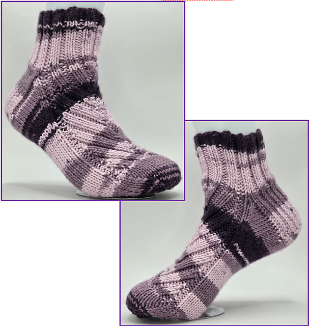 No Math Cascading Rib Socks Adult Medium