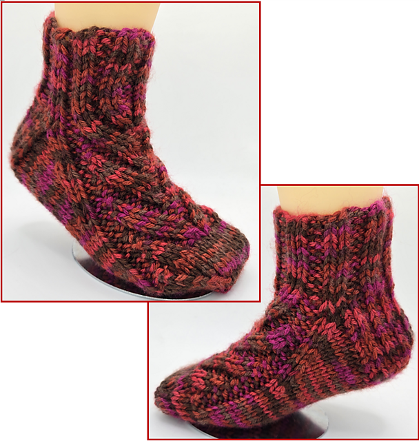 No Math Cascading Rib Sock Kids Small
