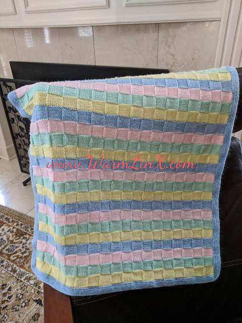 4-color Block Baby Blanket