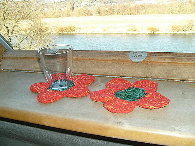 Flower Coaster (Untersetzer in Blütenform)