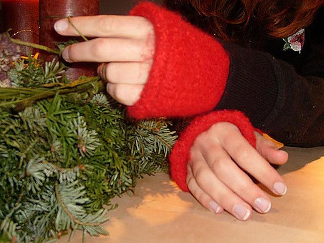 Felted Wrist Warmers
