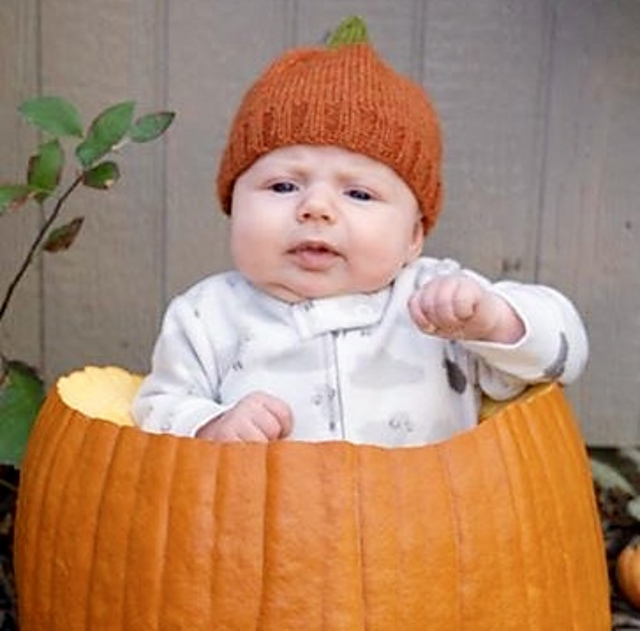 Pumpkin Hat for Baby