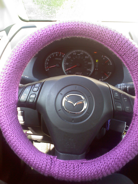 Slip Stitch Steering Wheel Cover