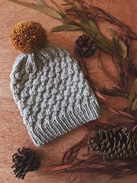 Juniper Basketweave Beanie