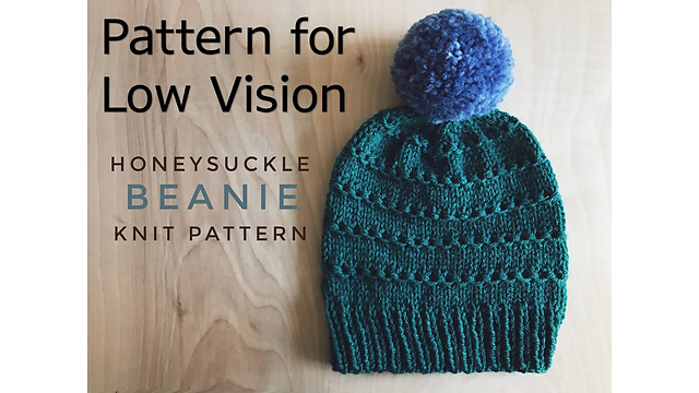 Low Vision Honeysuckle Beanie