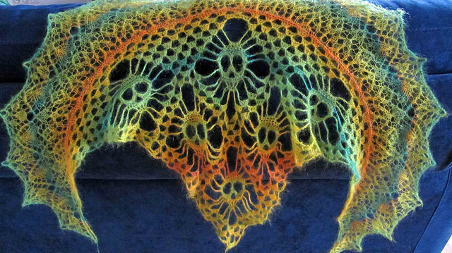 Paradise Bird/Paradiesvogel Shawl/Tuch