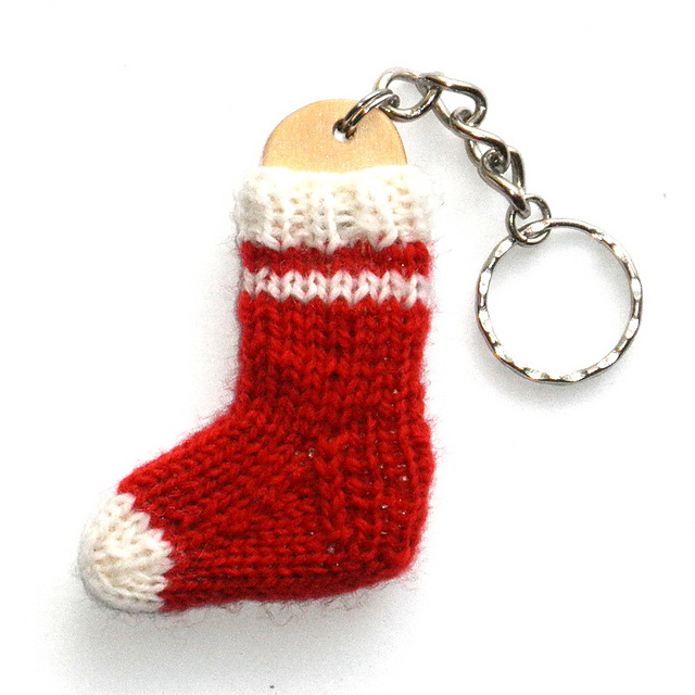 Mini Sock Blocker Keychain Sock