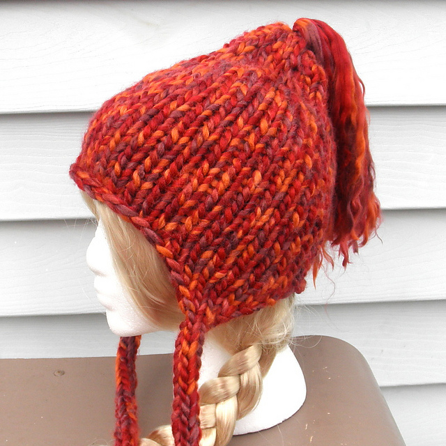 SB Earflap Hat With Ponytail