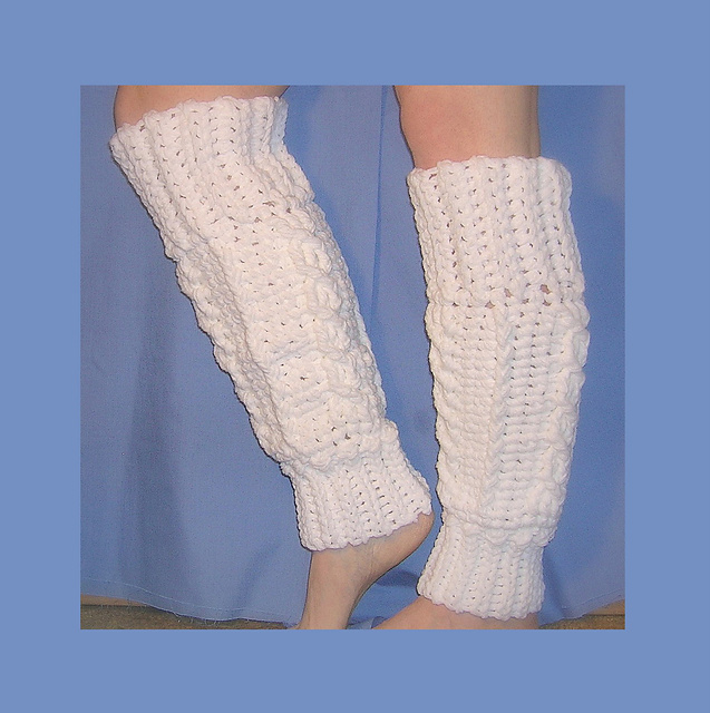 Old Style Aran Crochet Legwarmers