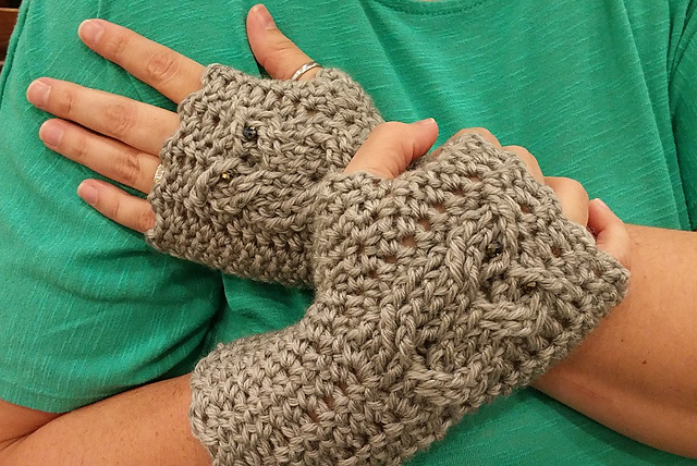 Country Owls Wrist Warmers