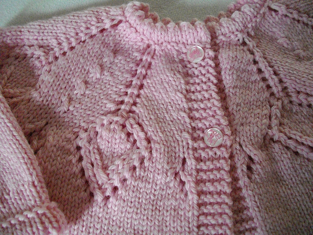 Sunray Yoke Baby Sweater