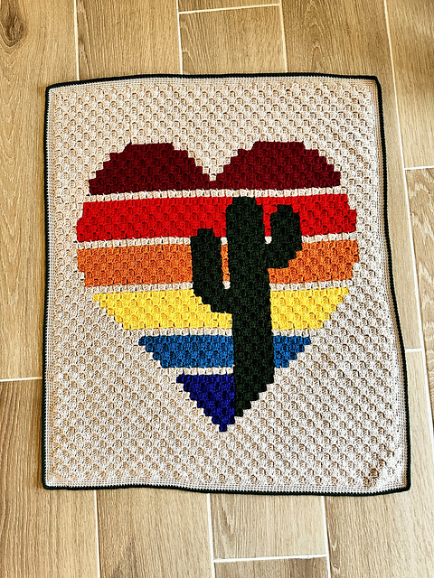 Ravelry: C2C Vintage Vibes Baby Blanket pattern by Wendy L Hamilton