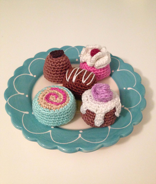 Petit fours and chocolate bonbons