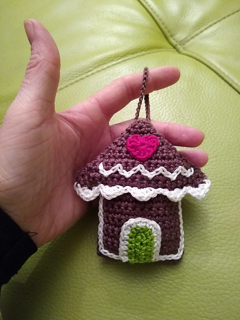 Gingerbread house ornament