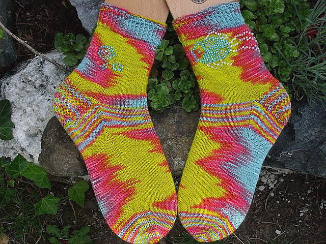 Tahiti - Socken mit Perlenmotiv