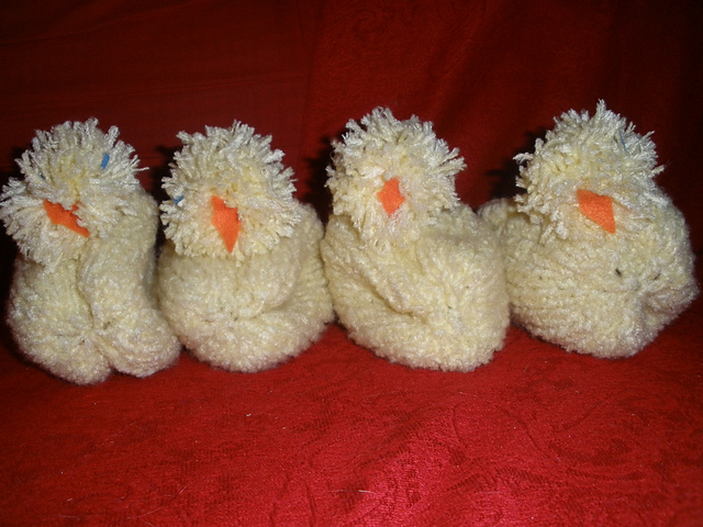 Easter Chick Slipper Booties