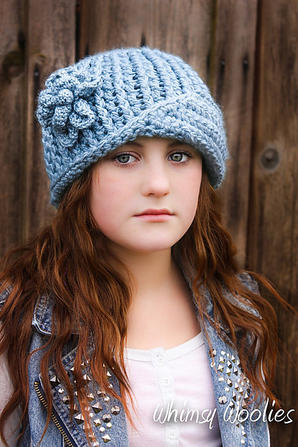 Crochet Cloche, Vintage Twist Blossom