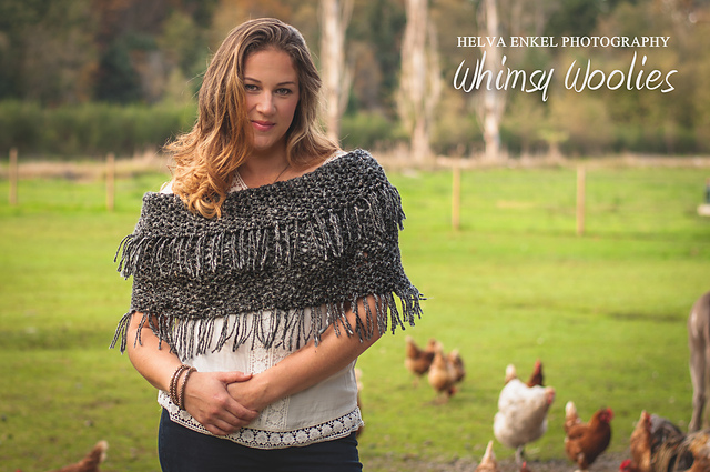 Boho Fringed Infinity Shawl & Boot Cuffs