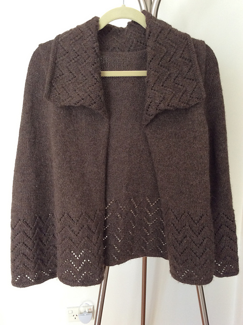 Long Jacket with Cap Sleeves