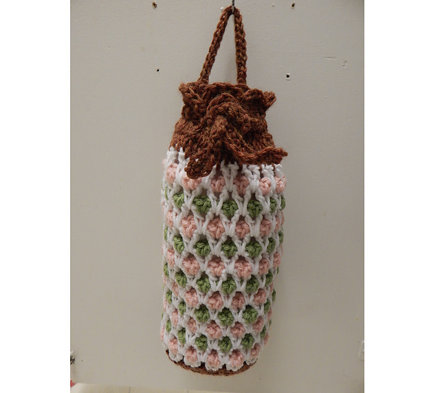 Crochet Plastic Grocery Bag Holder
