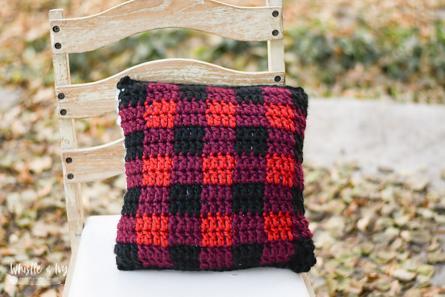 Chunky Plaid Pillow