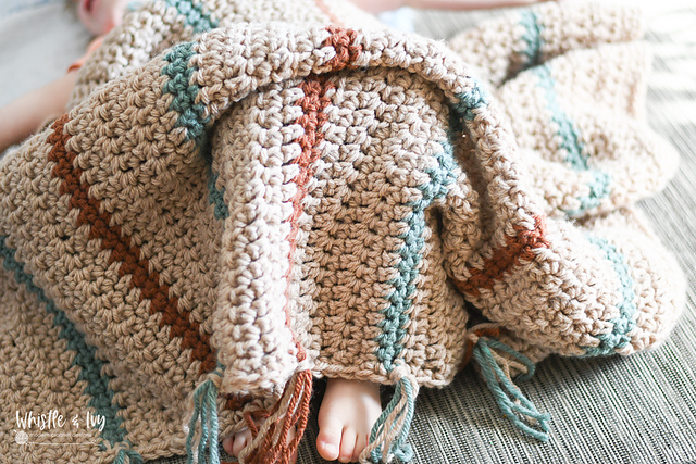 Sandy Stripes Baby Blanket