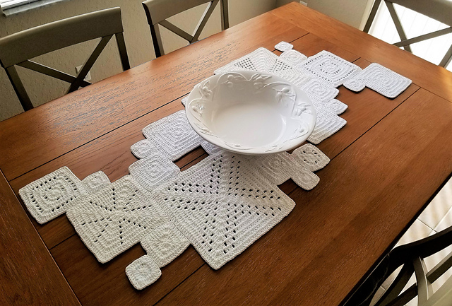 Study in Squares Table Runner