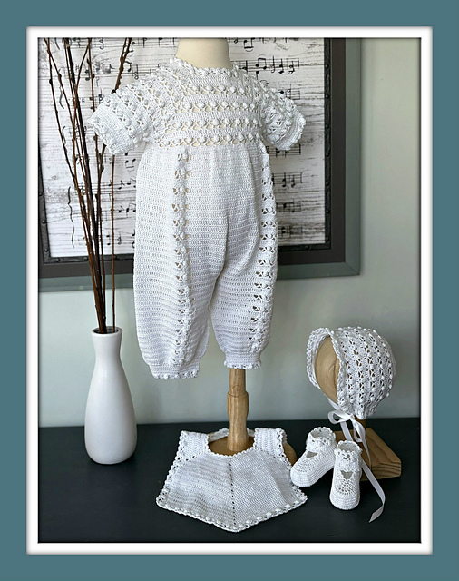 Christening Romper Outfit