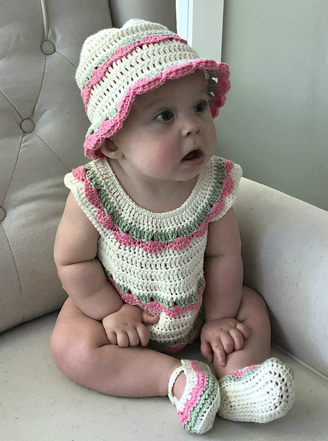 Baby Girl Bubble Romper Outfit