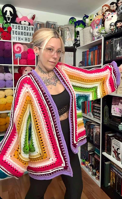 Ravelry: Wild Oleander Hexagon Cardigan pattern by Andrea R. Williams