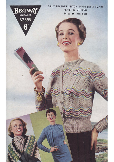 Feather and Fan Cardigan