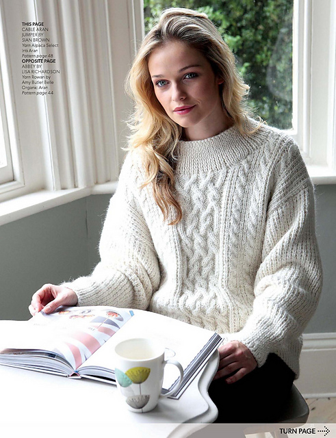 Aran and Rib Jumper