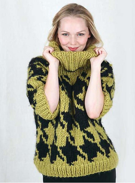 Houndstooth jumper