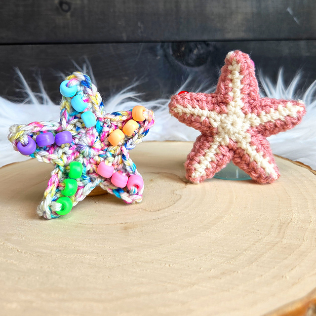 Beaded Fidget Starfish with Pony Beads
