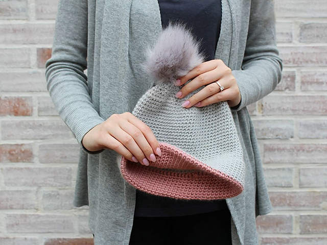 Simple Double Brim Hat