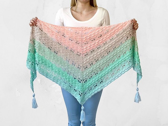 Ravelry patroon: Jaycee Butterfly Shawl