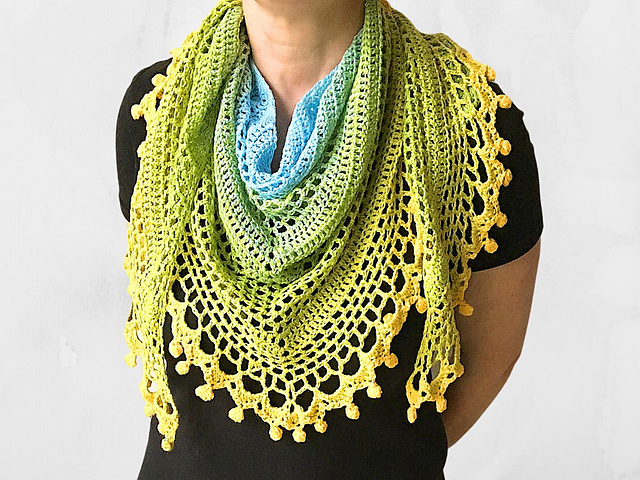 Pom Pom Happiness Shawl