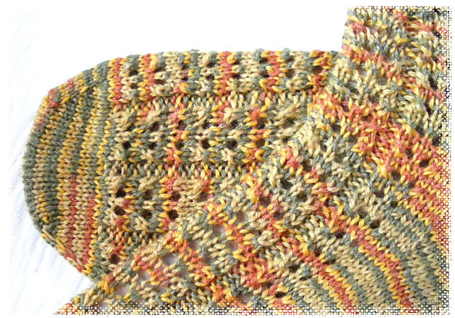 Autumn Harvest Toe Up Socks
