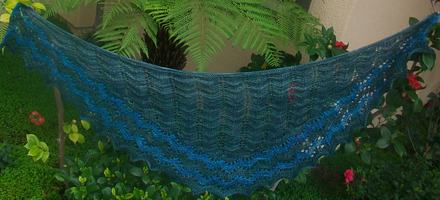 Oceans Deep Shawlette