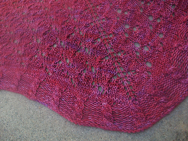 Cherry Twist Shawlette
