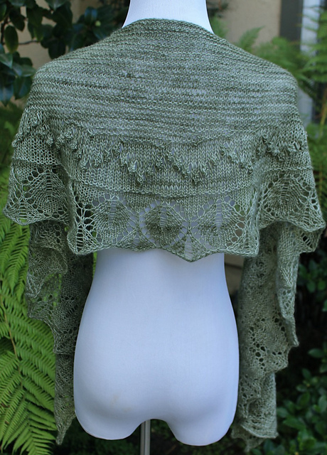 Leaf and Pod Shawlette