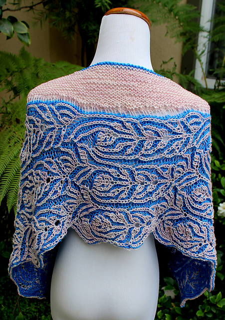 Tilted Tulips Shawlette