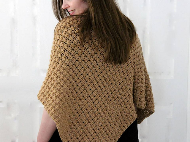 Caramel Squares Poncho