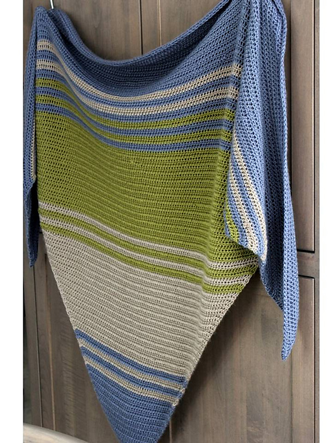 Blue Woods Shawl