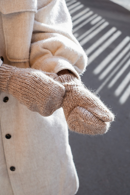 Grüner mittens