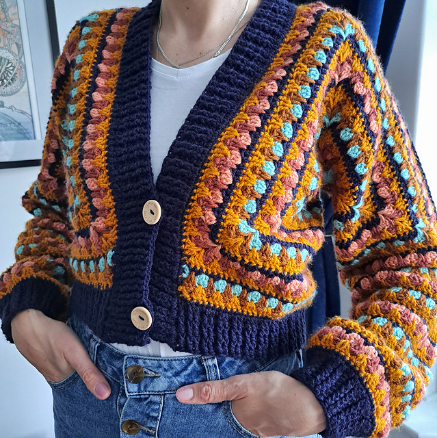 Ravelry: Vida Cardigan pattern by Witty Crafts Design