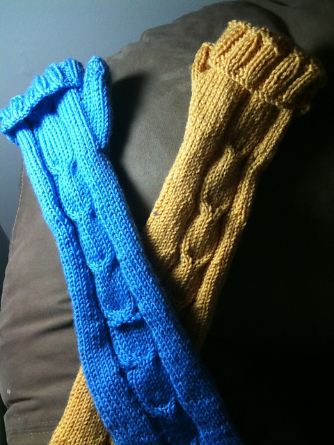 Mikado Ribbon Fingerless Gloves