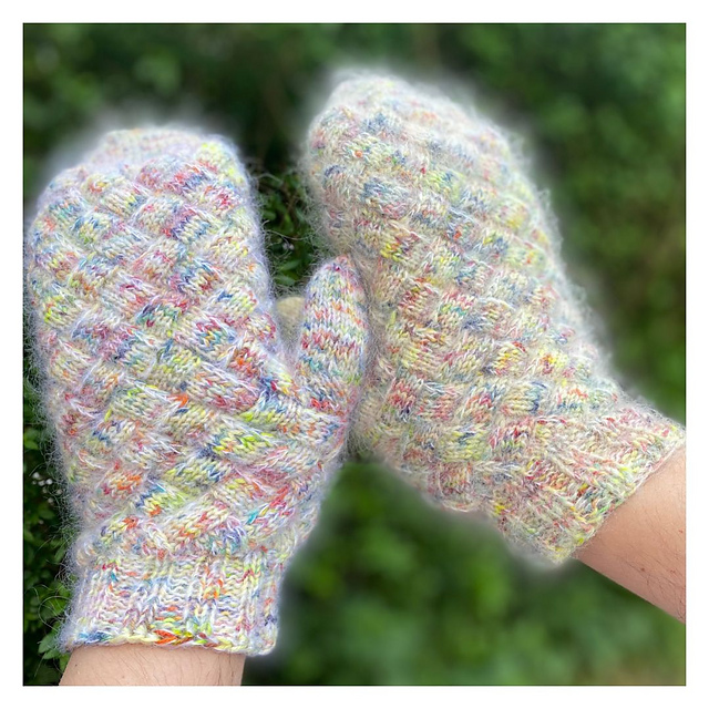 Entrelac Handschuhe