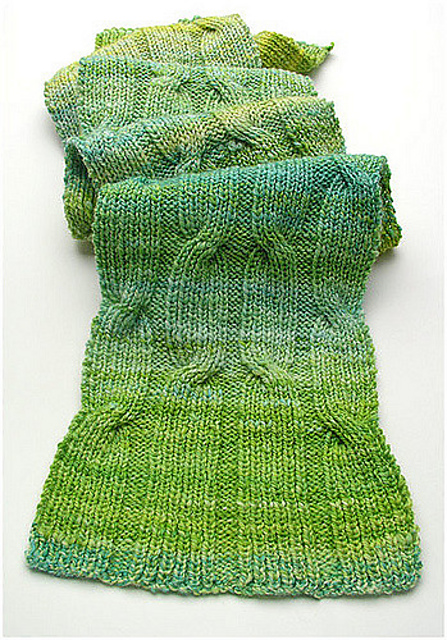 Criss-Cross Cable Scarf